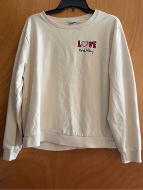 Keith Haring Cream 'LOVE' Crewneck Sweatshirt - Women's